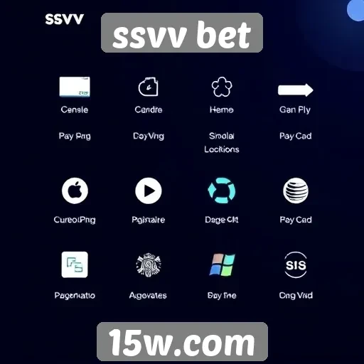 Métodos de pagamento disponíveis no ssvv bet